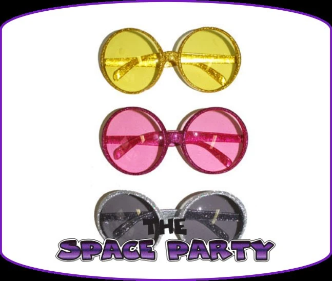 Occhiale Glitterato Tondo