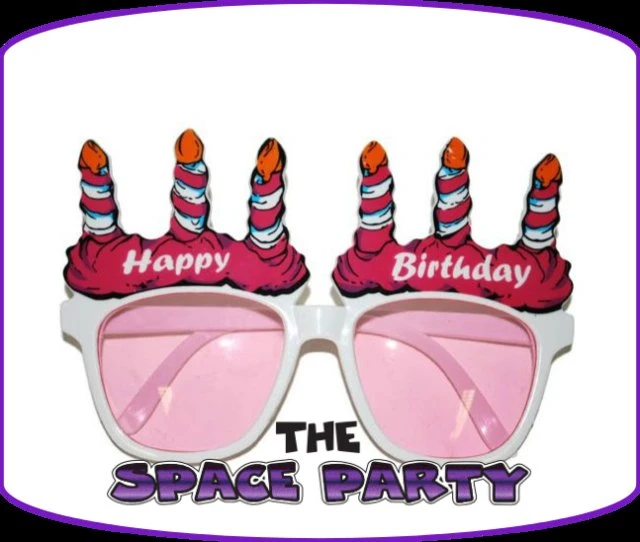 occhiali happy birthday,montatura in plastica