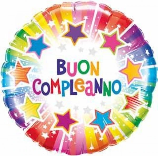 MYLAR SCRITTA BUON COMPLEANNO ROSA 76X67 CM