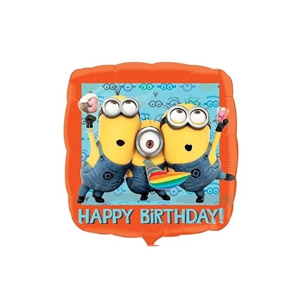 SET 3 PZ PALLONCINO MINIONS 51x30 CM COMPLEANNO FESTA ELIO tre pezzi