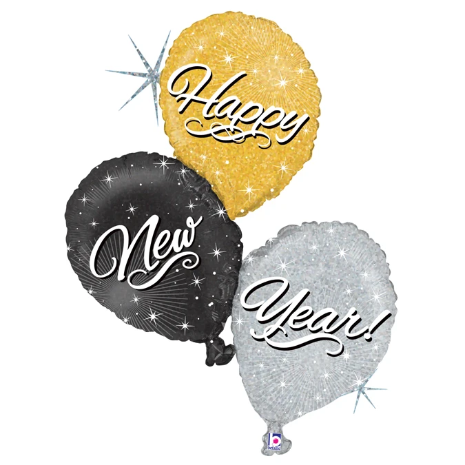 BOMBOLA ELIO usa e getta CAPODANNO 2021 set palloncini happy new year kit  festa